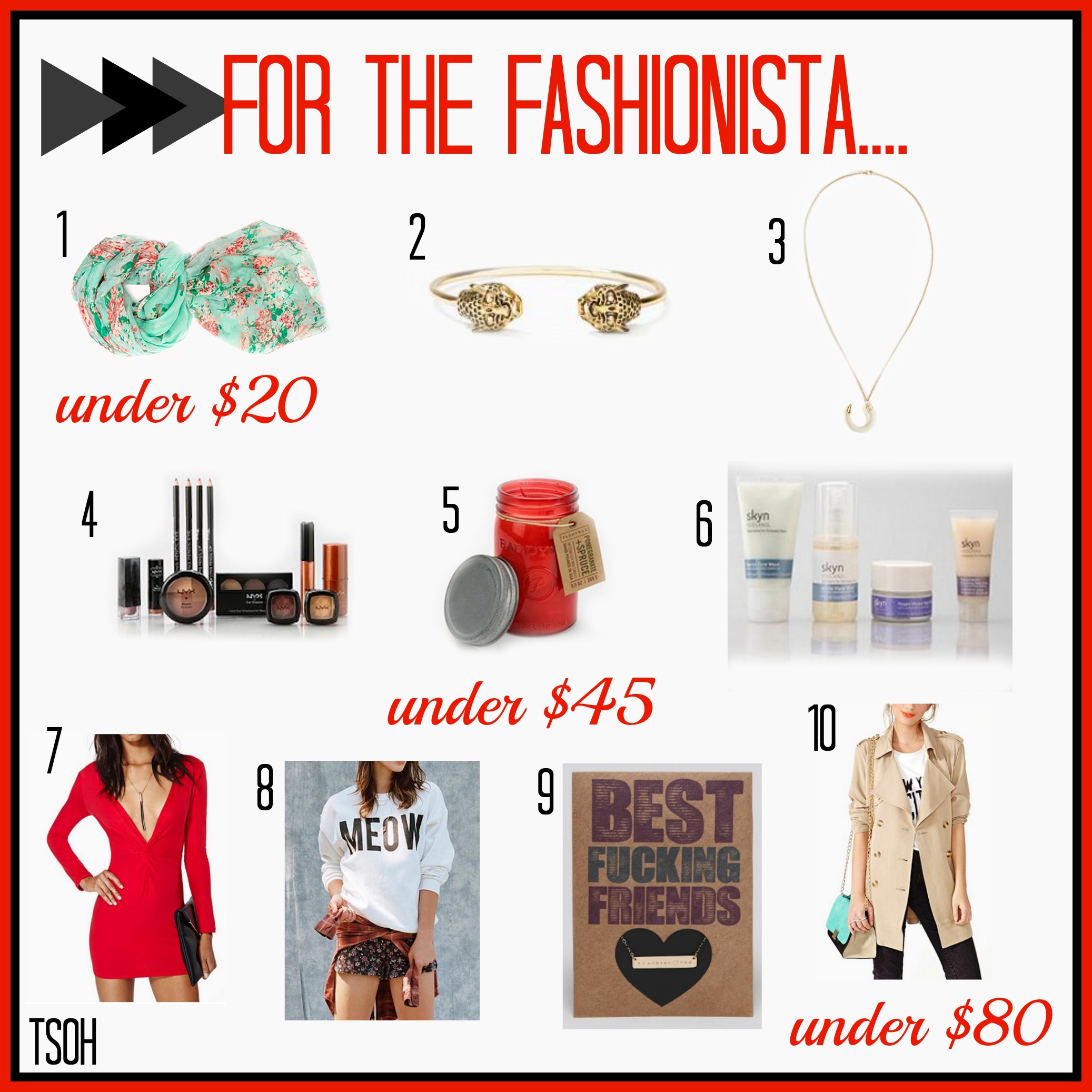 gift guide -- fashionista