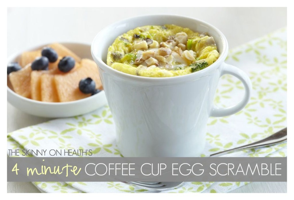 egg coffee cup scramble