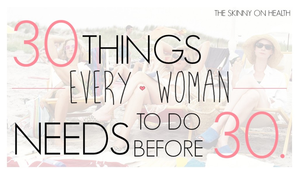 30 things before 30